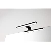 Los mejores  - Lámpara espejo baño- aplique baño luz LED SMD acabado negro pvc. Dimensiones: 30cm ancho 4cm altura. Tecnología LED SMD…